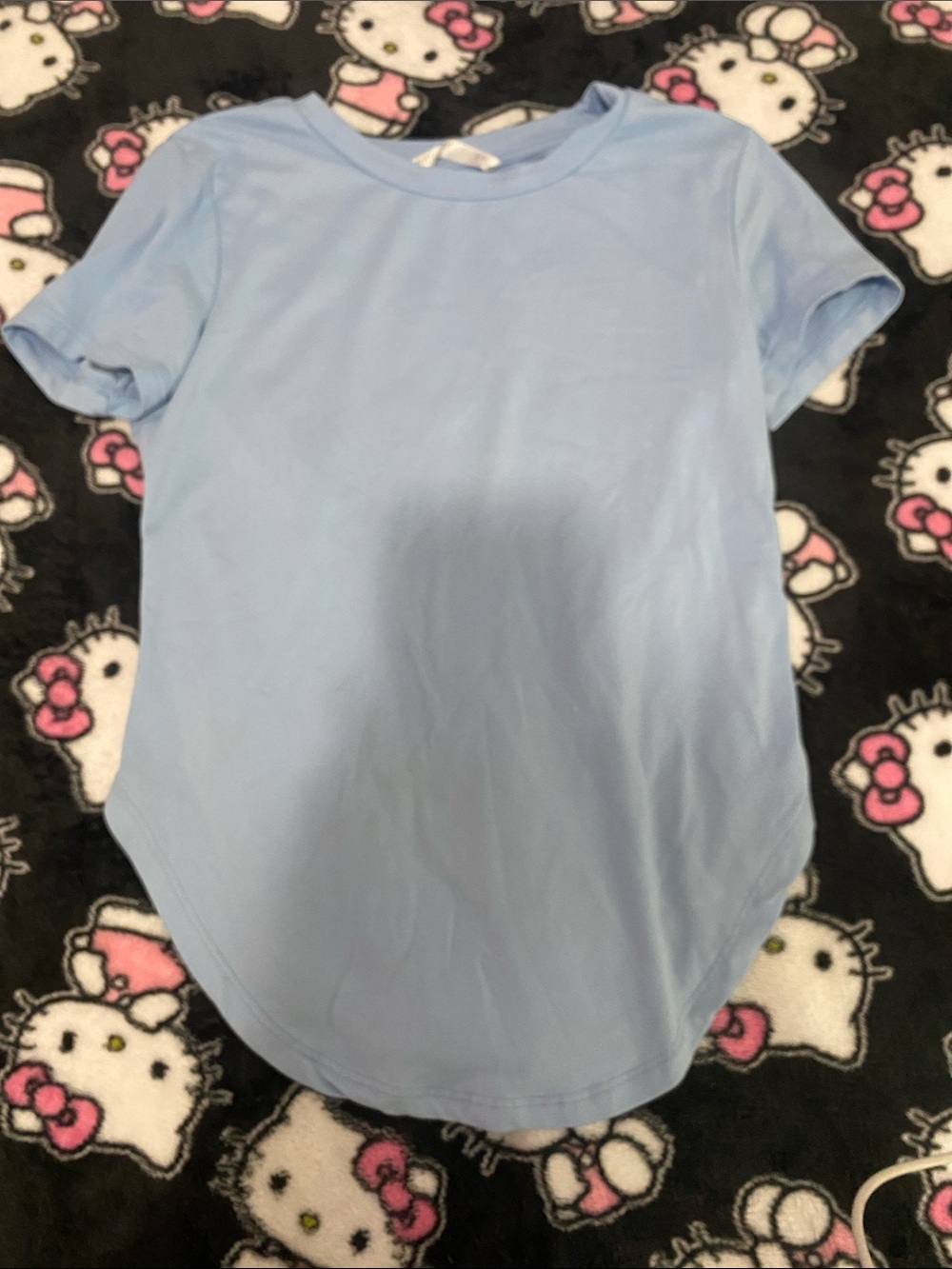 Urban Outfitters Pale Blue Short Sleeve Crewneck Tee